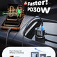 [2026 Upgraded] 7 in 1 Cigarette Lighter Adapter, JOYROOM 179W Car Charger Adapter with PD30W Charge(3.3FT Cable), 24V/ 12V Cigarette Lighter Splitter with Independent Switches & LED Voltage Display