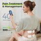 AUVON 3-in-1 TENS & EMS Muscle Stimulator, 40 Intensity Levels, 24 Modes Rechargeable Electronic Pulse Massager with 12 Pads