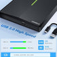 External CD/DVD Drive for Laptop, USB 3.0 DVD Player with 4 USB Ports & 2 TF/SD Card Slots, Portable CD/DVD +/-RW Drive Burner Reader Writer for Desktop PC Windows 11/10/8/7 Linux Mac OS