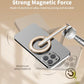 TONEOF 68" Magnetic Selfie Stick Tripod with Aluminum Strong Magnetic Holder for Magsafe, 360° Rotatable Travel Phone Tripod Stand with Metal Ring & Rechargeable Remote for iPhone/Android(Beige Gray)