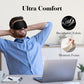 3D Eye Mask Sleep Mask for Men & Women, 100% Pressure-Free & Light Block-Out Eye Mask for Sleep with Easy Adjustable Strap, Night Eye Cover for Travel, Black