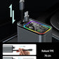 Retractable Car Charger USB C,145W Type C Car Charger Fast Charging with Dual Retractable USB C Cable and USB Ports for iPhone 17/16/15,S25/24/23/22, Pixel 9/8/7（Build-in Dual Type C Cable）