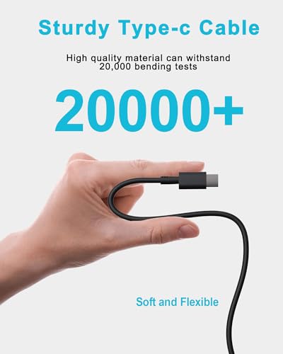 60W 65W USB C Laptop Charger Compatible with Dell Latitude 5540 5550 5420 5450 3550 7420 3540 3450 5520 7440 7430 5530 5430 e5440 for Chromebook XPS 13 Computer AC Power Adapter