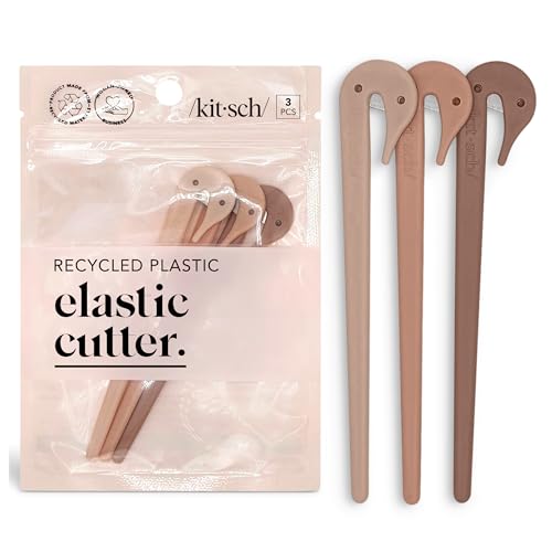 Kitsch Hair Tie Cutter – Easy To Use, Pain Free Rubber Band Cutter for Hair Kids, Baby & Toddler Girls | Ideal Gifts for Women – Multicolor, 3pc Set