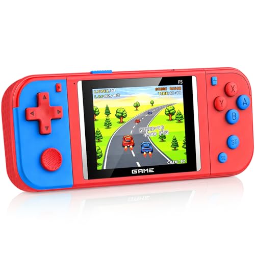 Handheld Games for Kids - 288 Retro Video Games, 3.0" LCD Screen Portable Gaming Player with Rechargeable Battery, Mini Travel Games Toy Gifts for Boys Girls (Red)