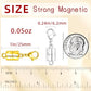 Magnetic Necklace Clasp with Lobster Clasp,14K Gold and Silver Magnetic Jewelry Clasps for Necklace Extender Bracelet Closures