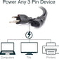 C2G 6FT Premium Replacement AC Power Cord - Durable Power Cable for TV, Computer, Monitor, Appliance & More (24240), Pack of 1