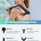 3-in-1 Detachable Massage Gun Deep Tissue, Ergonomic Extension Handle Back Massager for Pain Relief, Portable Percussion Muscle Massager for Shoulder, Thigh, Waist & Neck, FSA-HSA Eligible