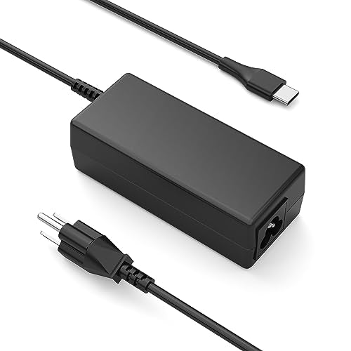 45W USB C Laptop Charger Ac Adapter for Chromebook 11 13 14 14A ThinkPad Latitude5420 XPS Elite Specter X360 14-ca051wm 14-ca020nr 14-ca061dx Power Cord for All USB Type C Laptop