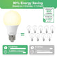 A19 LED Light Bulbs, 60 Watt Equivalent LED Bulbs, Soft White 2700K, 800 Lumens, E26 Standard Base, Non-Dimmable, 8W Warm White LED Bulbs for Bedroom Living Room, 3 Pack
