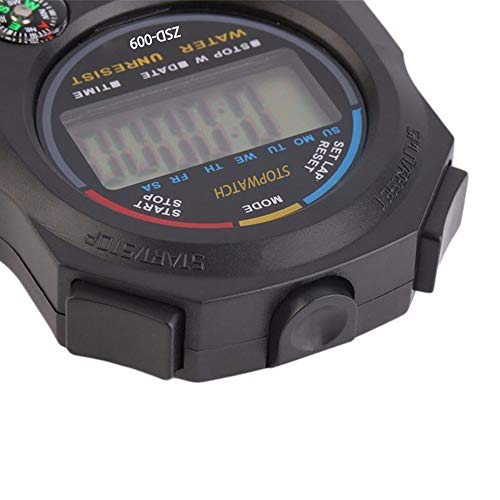 Pgzsy 6 Pack Multifunctional Digital Sports Stopwatch, Large Screen with Date Time Alarm, Daily Waterproof Shockproof Drop-Proof Sports Timer