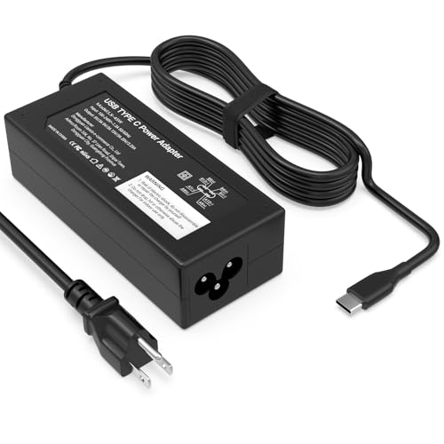 Laptop Charger-45W USB-C Power Adapter Compatible with HP Chromebook,Fast Charging for USB C Laptop Charger,6FT Type C Power Cord