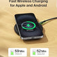 Belkin Wireless Charging Pad 15W - Qi Charger - Wireless Charger iPhone 17, Charging Station for Apple iPhone 16/15/14 Series, AirPods, Samsung Galaxy S25/S24, Pixel 5ft Cable Included, Black, 1-Pack
