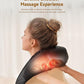 Shiatsu Neck & Back Massager with Heat – 4D Deep Tissue Kneading Massage Pillow for Shoulders, Legs & Full Body (Plug-In Design)