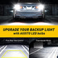 AUXITO 912 921 LED Bulb for Backup Light Reverse Lights High Power 2835 15-SMD Chipsets Error Free T15 906 922 W16W Bulbs, 6000K White, Exterior Light Bulbs (Upgraded, Pack of 2)