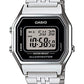 Casio Ladies Mid-Size Silver Tone Digital Retro Watch LA-680WA-1DF