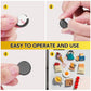 DIYMAG Strong Magnets with Adhesive Backing 90Pcs 0.7x0.12 Ceramic Round Magnetic Dots for Crafts Small Button Refrigerator Magnet Dot Heavy Duty Double Sided for Fridge, School, Home and Office