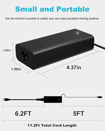 60W 65W USB C Laptop Charger Compatible with Dell Latitude 5540 5550 5420 5450 3550 7420 3540 3450 5520 7440 7430 5530 5430 e5440 for Chromebook XPS 13 Computer AC Power Adapter