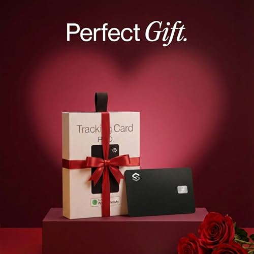 SPOTMINDERS Apple MFi Certified Wallet Tracker PRO for Travel Credit Card Design Works with Apple Find My IP68 Waterproof Rechargeable Tracking Card for Wallet Luggage Passport 0.07in Slim Item Finder