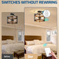DEWENWILS Wireless Remote Light Switch, Expandable Wireless Wall Switch Kit, No Wiring, No WiFi, 100 Ft RF Range, Programmable, Remote Control Light Fixture for Lamps, Ceiling Lights, Fans