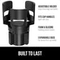 GORILLA GRIP Patent Pending Adjustable Car Cup Holder Expander, Keeps Water Bottle Secure, Expands to Fit 18 to 48 oz Large Bottles, Yeti, Owala, Stanley with Handle, Coffee Mug Insert for Cars, Black