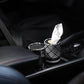 Winoo Design Small Car Tissues Holder - 4PK Modern Black Plastic & Resin Facial Tissues Cylinder - Fits Most Car Cup Holders - Travel Tissue Tubes Box Container