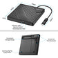 External DVD Drive USB 3.0 USB C CD Burner CD/DVD +/-RW Optical Drive, Slim Portable DVD CD ROM Rewriter Writer Duplicator for Laptop Desktop PC Windows 11/10/8/7 MacBook Mac Linux OS Apple