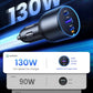 UGREEN 130W USB C Car Charger, Type C Car Charger Adapter Compatible with iPhone 17 17 Air 17 Pro 17 Pro Max 16 16 Plus 16 Pro 16 Pro Max 15 14 13 12, Galaxy S24 S23 Ultra, iPad, MacBook, and More