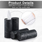 SINGARO Car Tissue Holder, 4 Pack Car Cup Holder Facial Tissues with Travel Tissue Bag, Quick and Convenient Flower Combination Car Tissue Box(4 Canisters/200 Tissues) Black