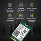 WiFi 6E Wireless Card Intel AX210 NGW Bluetooth 5.3 Tri-Band 5400Mbps Network Adapter for Laptop Support Windows 10/11 (64bit) M.2/NGFF