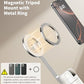TONEOF 68" Magnetic Selfie Stick Tripod with Aluminum Strong Magnetic Holder for Magsafe, 360° Rotatable Travel Phone Tripod Stand with Metal Ring & Rechargeable Remote for iPhone/Android(Beige Gray)