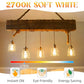 Edison Bulbs, E26 LED Bulb 60 watt Equivalent, Non-Dimmable, Soft White 2700K, ST58 Vintage Light Bulbs, 90+ CRI, 6W 600LM, E26 Medium Base, Clear Glass, 12 Pack