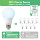 LED Light Bulbs Daylight 5000K, 60 Watt Equivalent LED Bulbs, A19 Standard Bulbs, 800 LM, 15000 Hours, E26 Base, Non-Dimmable, 8W LED Bulbs for Bedroom Living Room 24 Pack