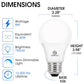 Energetic 24-Pack A19 LED Light Bulb, 60 Watt Equivalent, Daylight 5000K, E26 Medium Base, Non-Dimmable LED Light Bulb, ETL Listed
