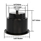 Yuanhe Black Plastic Cup Drink Holder Insert with Drain for Marine Boat RV Camper, 4PCS