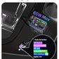 Retractable Car Charger USB C,145W Type C Car Charger Fast Charging with Dual Retractable USB C Cable and USB Ports for iPhone 17/16/15,S25/24/23/22, Pixel 9/8/7（Build-in Dual Type C Cable）