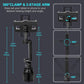 Cup Holder Car Tablet Mount for Truck, 360° Adjustable 15" Long 2-Arm Stand Holder for iPad Pro 12.9/11/10.5/9.7/Air/Mini 6/5/4, Galaxy Tab/Z Fold 6/5/4, iPhone 17/16/Pro, 4.7-12.9" Tab &Phone