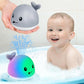 Gigilli Bath Toys for Kids Ages 1-3, Baby Bath Toys 1 2 3 Year Boy Girl Valentines Gifts for Babies 6-12-18 Months, Light Up Whale Bath Toy Sprinkler Toddler Birthday Bathtub Fountain Pool Water Toy