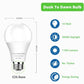 4-Pack Dusk to Dawn LED Bulbs – 10W 5000K Daylight, A19 E26 Outdoor Sensor
