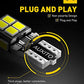 AUXITO 194 LED Bulb 6000K White 168 2825 W5W T10 Wedge 14-SMD Interior Car Bulbs Replacement for Dome Map Door Courtesy Trunk License Plate Parking Lights, 10 PCS