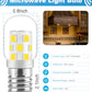LED Microwave Light Bulb Under Hood 40W Equivalent-125V E17 Base for Whirlpool Microwave Light Bulb - 3W 400LM Dimmable Range Hood T7 Appliance Oven Light Bulbs, 2 Packs (2700K Warm White)