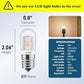 LED Microwave Light Bulbs Under Hood 40W Equivalent, E17 LED Bulb Dimmable for Range Hood, 3W 380 Lumens, LED Appliance Light Bulb Over Stove, Warm White 3000K, 2 Pack