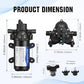 ECO-WORTHY 33-Series Industrial Water Pressure Pump 110V AC 4.0GPM 50PSI RV Fresh Water Diaphragm Pump include Garden Hose Adapters for Irrigation Marine Boat Sprinkler Faucet