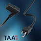 C2G 6FT Premium 90 Degree Replacement AC Power Cord - Durable Power Cable for TV, Computer, Monitor, Appliance & More (24240)