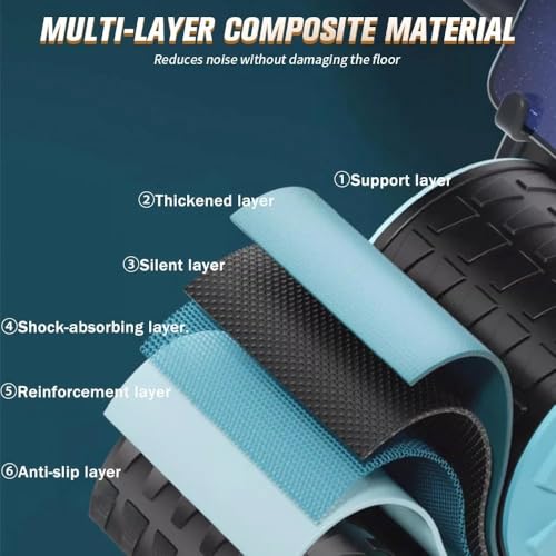 2026 New Ab Roller Wheel with Timer & Knee Mat,Automatic Rebound Abdominal Wheel with Elbow Support Ab Workout Equipment for Strengthening Core Muscles Abs Exercise Roller for Women Men