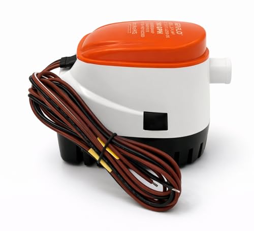 SEAFLO 06 Series Automatic Submersible Bilge Pump - 750GPH, 12V, 3/4" Outlet, 4-Year Warranty! - All-in-One Pump and Float Switch, Snap-Off Strainer, Compact Marine Boat Yacht Bilge Pump CE & Rohs