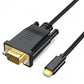 USB C to VGA Cable 3ft, VGA to USB C Cable for Monitor, Compatible with MacBook Pro/Air, iPad Pro, Phone, Laptop, Projector