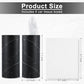 SINGARO Car Tissue Holder, 4 Pack Car Cup Holder Facial Tissues with Travel Tissue Bag, Quick and Convenient Flower Combination Car Tissue Box(4 Canisters/200 Tissues) Black