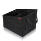YOOFAN Car Seat Organizer - Passenger Seat Organizer, Collapsible Small Car Seat Storage Organizer for Console Front/Back, Automotive Backseat Organizer with Belt 4 Cup Holders for Kids Accessories