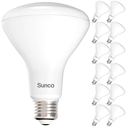 Sunco 12 Pack BR30 Light Bulbs LED, Recessed Can Light Bulbs, Indoor Flood Bulb, 850 LM, 11W (65W Equivalent), 3000K Warm White, Dimmable, E26 Base, for Home, Kitchen, Bedroom UL
